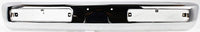 Front Bumper Face Bar Chrome Steel + Grille Chrome Shell/Paintable Gray Insert Plastic Direct Replacement Compatible With 1996-1997 Nissan Pickup NI1200116 NI1002127 6231055G10