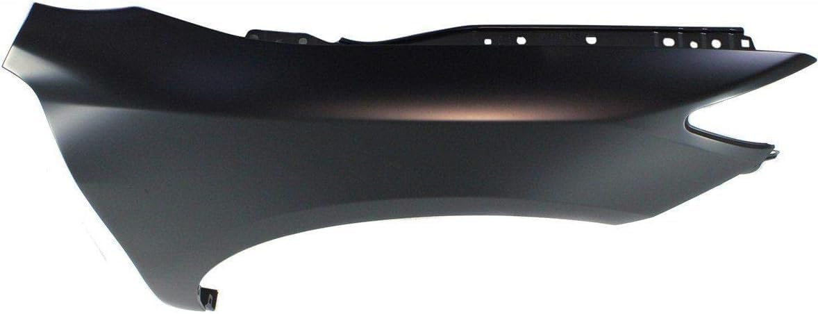 AUTOS PARTS PLUS Front Fender Primed Steel Right Passenger Side Without Turn Signal Light Hole Direct Replacement Compatible With 2012-2014 Toyota Camry TO1241239 5381106140
