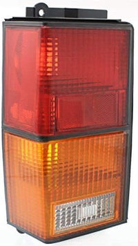 Set Of 2 Tail Light Assembly Plastic Lens And Housing Left Driver & Right Passenger Side Direct Replacement Compatible With 1984-1996 Jeep Cherokee CH2801106 CH2800105