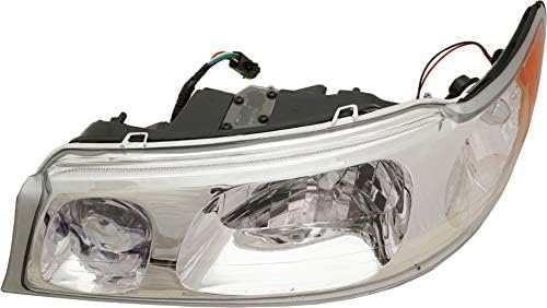 Set Of 2 Front Head Lights Assembly Halogen Plastic Left Driver & Right Passenger Side Direct Replacement Compatible With 1998-2002 Lincoln Town Car FO2502158 FO2503158