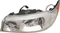 Set Of 2 Front Head Lights Assembly Halogen Plastic Left Driver & Right Passenger Side Direct Replacement Compatible With 1998-2002 Lincoln Town Car FO2502158 FO2503158