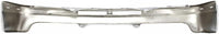 Front Bumper Chrome Steel Without Bracket + Upper Cover Direct Replacement Compatible With 1999-2002 Chevrolet Silverado 1500 2500/2000-2006 Tahoe/Suburban GM1002376 GM1051103