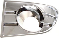 Set of 2 Front Fog Lamp Molding Chrome Left Driver & Right Passenger Side Direct Replacement Compatible With 2008-2009 Ford Taurus FO1038109 FO1039109 8G1Z17E810AA 8G1Z17E811AA