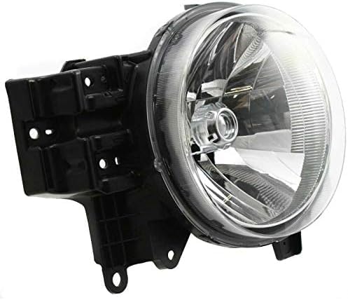 Set Of 2 Front Head Light Assembly Lens And Housing Plastic Left Driver & Right Passenger Side Direct Replacement Compatible With 2007-2014 Toyota FJ Cruiser TO2502173 TO2503173