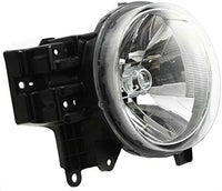 Set Of 2 Front Head Light Assembly Lens And Housing Plastic Left Driver & Right Passenger Side Direct Replacement Compatible With 2007-2014 Toyota FJ Cruiser TO2502173 TO2503173
