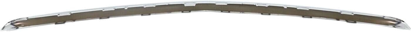 Front Bumper Face Bar Trim Molding Step Pad Chrome Direct Replacement Compatible With 2017-2020 Mercedes Benz E-Class MB1044130 2138857000
