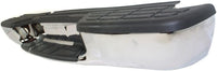 Rear Step Bumper Fleetside Chrome Steel Direct Replacement Compatible With 1998-2004 Chevrolet S10 Pickup GM1101102 12343438