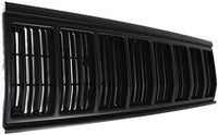 Front Grille Primed Shell And Insert Plastic Direct Replacement Compatible With 1991-1996 Jeep Cherokee CH1200176 55034046