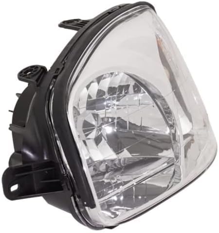 Set Of 2 Front Head Light Assembly Plastic Left Driver & Right Passenger Side Direct Replacement Compatible With 2003-2006 Hyundai Santa Fe HY2502134 HY2503134 9210126251 9210226251