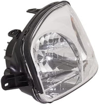 Set Of 2 Front Head Light Assembly Plastic Left Driver & Right Passenger Side Direct Replacement Compatible With 2003-2006 Hyundai Santa Fe HY2502134 HY2503134 9210126251 9210226251