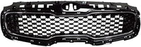 Front Grille Primed Shell And Insert Plastic With Chrome Molding Direct Replacement Compatible With 2017-2019 Kia Sportage KI1200190 86350D9010
