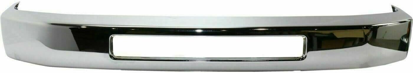 AUTOS PARTS PLUS Front Bumper Face Bar Chrome Steel Direct Replacement Compatible With 2008-2019 For E-Series FO1002410 8C2Z17757B