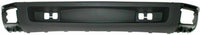 Front Bumper + Grille + Hood Molding + End Caps Chrome + Lower Valance Textured + Brackets Left & Right Side Direct Replacement Compatible with 2007-2010 Chevy Silverado 2500HD 3500HD