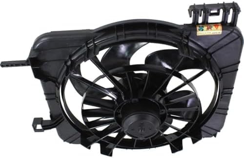 Front Radiator Fan Shroud Assembly Plastic with Air Conditioning Direct Replacement Compatible with 1995-2002 Chevrolet Cavalier GM3115106 22645919