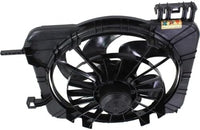 Front Radiator Fan Shroud Assembly Plastic with Air Conditioning Direct Replacement Compatible with 1995-2002 Chevrolet Cavalier GM3115106 22645919