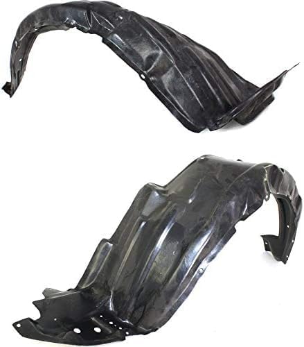 Set Of 2 Front Fender Liner Plastic Left Driver & Right Passenger Side Direct Replacement Compatible With 2008-2010 Scion xB SC1249106 SC1248106 5387512470 5387612450