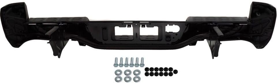 Step Bumper Assembly Primed Steel With Park Assist Sensor Holes Without Towing Hitch Direct Replacement Compatible With 2016-2023 Toyota Tacoma TO1103133 5215904030-PFM
