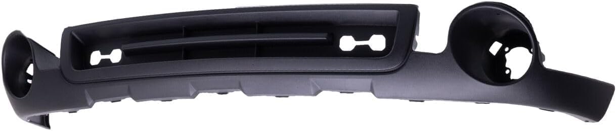 Front Bumper Chrome Steel + Upper Cover + Lower Valance Air Deflector Textured + Fog Lamps Assembly Left & Right Side Direct Replacement Compatible With 2007-2013 GMC Sierra 1500