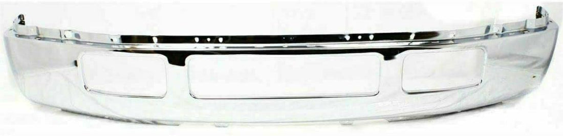 Front Bumper Chrome + Upper Cover Primed + Lower Valance Textured Direct Replacement Compatible With 2005-2007 Ford F-Series FO1002392 FO1095219 FO1057292 5C3Z17757BA 5C3Z17626AAA