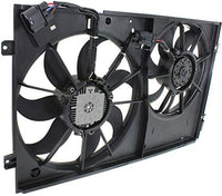 Front Radiator Cooling Dual Fan Assembly Plastic Direct Replacement Compatible with 2005-2015 Volkswagen Jetta VW3120100 1K0121207BB9B9-PFM 1K0959455ET