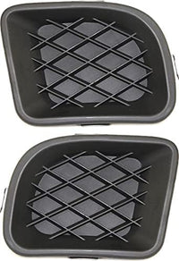 Set Of 2 Front Fog Light Cover Plastic Right Passenger & Left Driver Side Direct Replacement Compatible With 2006-2010 Chrysler PT Cruiser CH1039117 CH1038117 5116214AB 5116215AB
