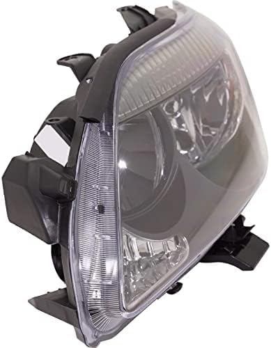 Set Of 2 Front Head Light Assembly Lens And Housing Plastic Left Driver & Right Passenger Side Direct Replacement Compatible With 2005-2007 Scion tC SC2502101 SC2503101