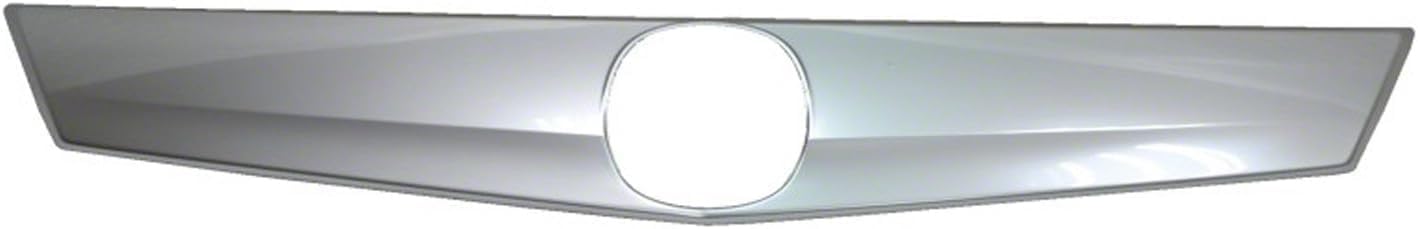 Front Grille Bar Cover + Frame Shell And Insert Primed + Upper & Lower Moldings Left Driver & Right Passenger Side Direct Replacement Compatible With 2012-2014 Acura TL AC1200120