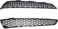 Set Of 2 Front Bumper Grille Mesh Primed Right Passenger & Left Driver Side Direct Replacement Compatible With 2010-2013 Acura MDX AC1039110 AC1038110 71102STXA00 71107STXA00