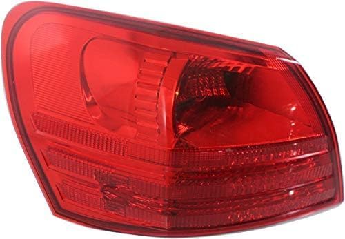 Set Of 2 Tail Light Outer Assembly Plastic Left Driver & Right Passenger Side Direct Replacement Compatible With 2008-2013 Nissan Rogue / 2014-2015 Select NI2801183 NI2800183