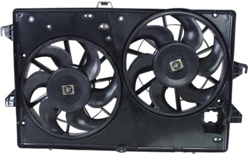 Front Dual Fan Assembly Plastic Direct Replacement Compatible with 1995-2000 Ford Contour / 1999-2002 Mercury Cougar FO3115115 F8RZ8C607GE