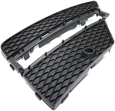 Set Of 2 Front Fog Lamp Outer Cover Textured Plastic Right Passenger & Left Driver Side Direct Replacement Compatible With 2012-2015 Mercedes Benz ML-Class MB1039185 MB1038185