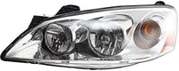 Set Of 2 Front Head Light Assembly Plastic Left Driver & Right Passenger Side Direct Replacement Compatible With 2005-2010 Pontiac G6 GM2503255 GM2502255 20821144 20821143