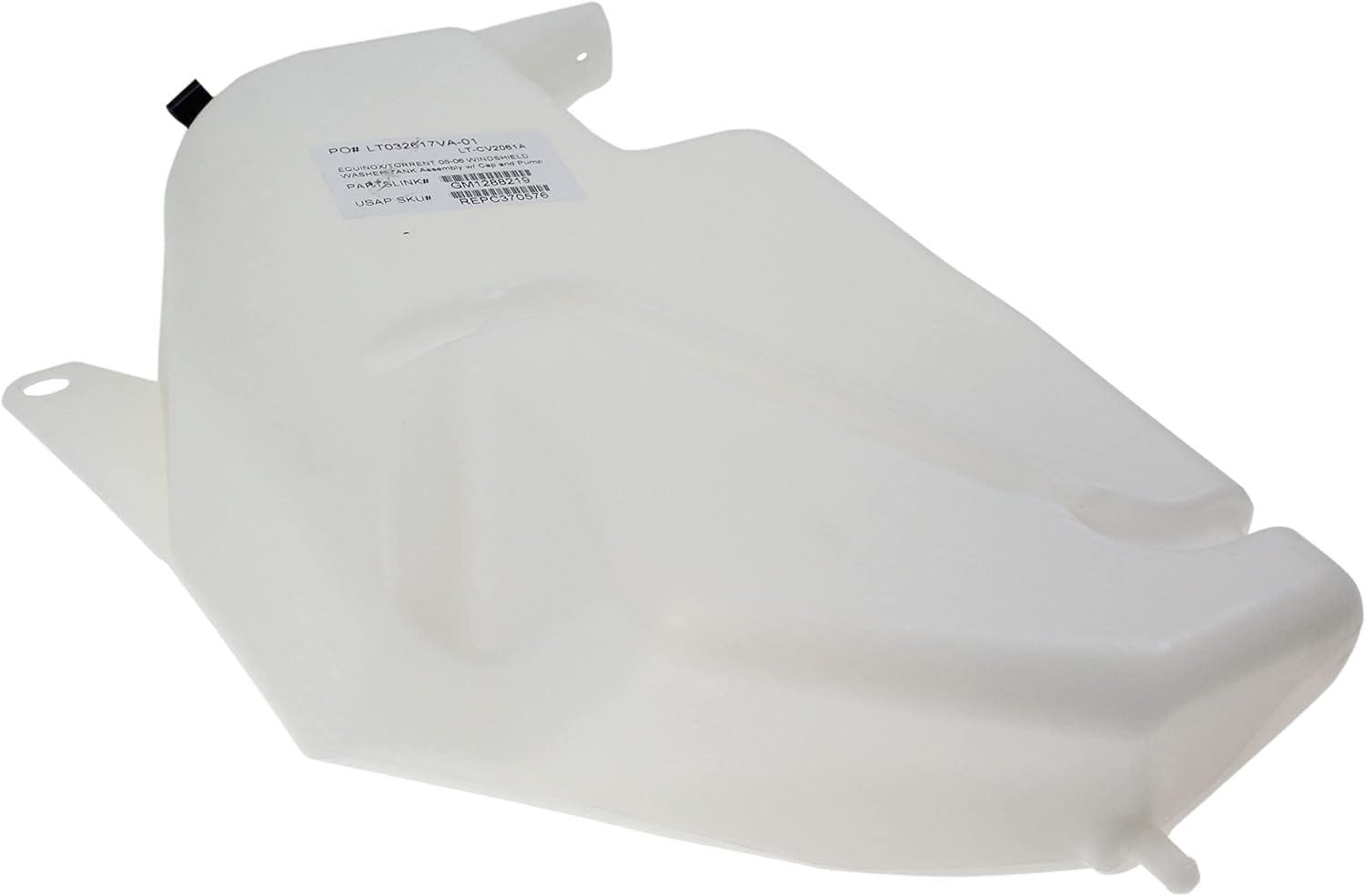Washer Reservoir Windshield Assembly With Cap & Pump Direct Replacement Compatible With 2005-2006 Chevrolet Equinox GM1288219 15822676-PFM