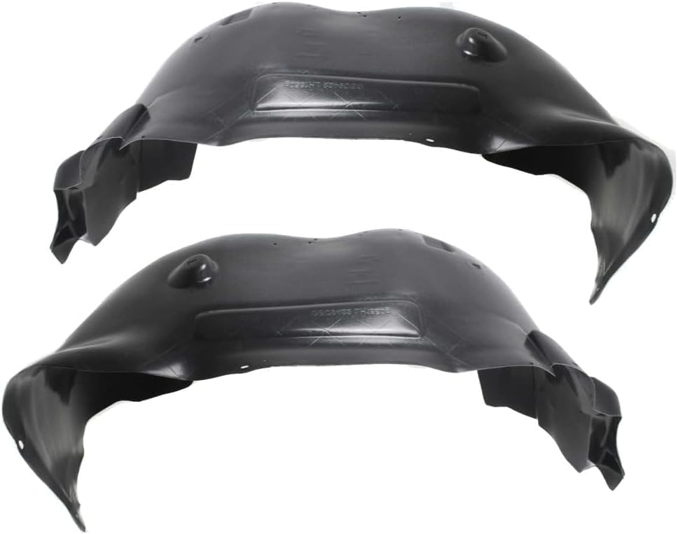 Front Fender Liner Left Driver & Right Passenger Side Direct Replacement Compatible With GMC Sierra 1500 2007-2013 GM1249189 GM1248189 25828534 20953679