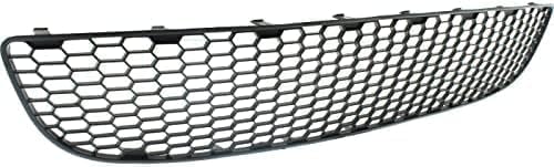 Front Bumper Center Grille Primed Plastic Direct Replacement Compatible With 2006-2010 Volkswagen Beetle VW1036140 1C0807681H01C