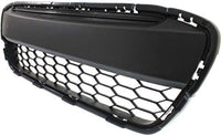 Front Bumper Grille Textured Gray Plastic Direct Replacement Compatible With 2012-2013 Honda Civic HO1036111 71105TS8A01