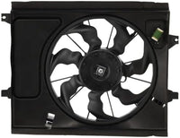 Front Radiator Fan Assembly with Resistor Direct Replacement Compatible with 2010-2013 Kia Soul KI3115134 253802K600 25380B2000