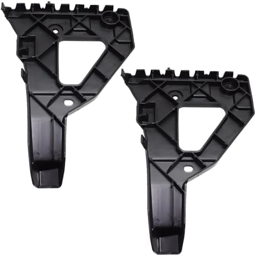 Set Of 2 Front Bumper Bracket Plastic Right Passenger & Left Driver Side Direct Replacement Compatible With 2005-2011 Audi A6 Quattro AU1067100 AU1066100 4F0807228 4F0807227