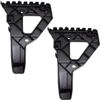 Set Of 2 Front Bumper Bracket Plastic Right Passenger & Left Driver Side Direct Replacement Compatible With 2005-2011 Audi A6 Quattro AU1067100 AU1066100 4F0807228 4F0807227