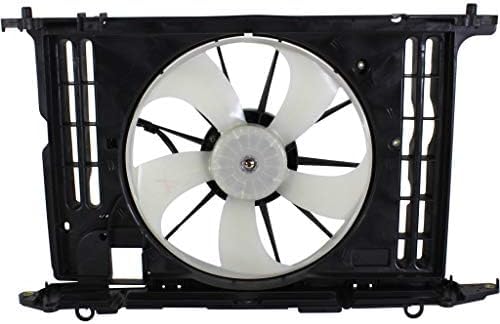 Front Radiator Cooling Fan Assembly Plastic Direct Replacement Compatible with 2009-2013 Toyota Corolla TO3115156 167110T040-PFM