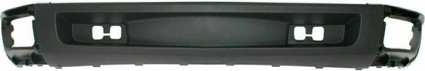 Front Bumper Impact Bar Steel + Lower Valance Air Deflector Textured + Headlight + End Caps Left & Right Side Direct Replacement Compatible With 2007-2013 Chevrolet Silverado 1500