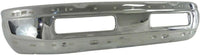 Front Bumper Chrome Steel + Lower Valance Textured + Fog Light + Bezel Cover Left & Right Side Direct Replacement Compatible With 1994-2001 Dodge Ram 1500/1994-2002 2500 3500