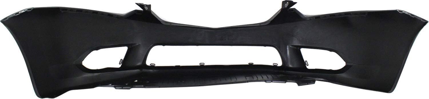 Front Bumper Cover Primed Plastic + Lower Grille Direct Replacement Compatible With 2011-2014 Acura TSX