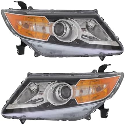 Set Of 2 Front Headlight Assembly Halogen Right Passenger & Left Driver Side Direct Replacement Compatible With 2014-2017 Honda Odyssey HO2503154 HO2502154 33100TK8A02 33150TK8A02