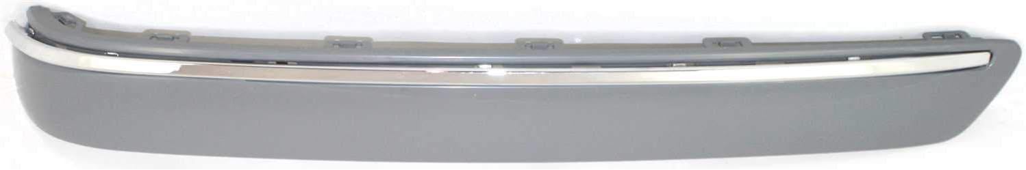 Rear Bumper Outer Molding Primed Without Chrome Strip Right Passenger Side Direct Replacement Compatible With 2000-2002 Mercedes Benz E-Class MB1159103 2108853021