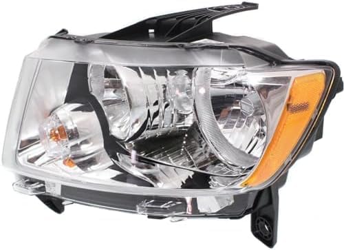 Set Of 2 Front Headlight Assembly Halogen Right Passenger & Left Driver Side Direct Replacement Compatible With 2011-2013 Jeep Grand Cherokee CH2503224 CH2502224 55079378AF 55079379AF