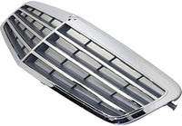 Front Grille Assembly Chrome Shell with Gray Insert Plastic Direct Replacement Compatible With 2010-2013 Mercedes Benz E-Class MB1200149 21288008839040
