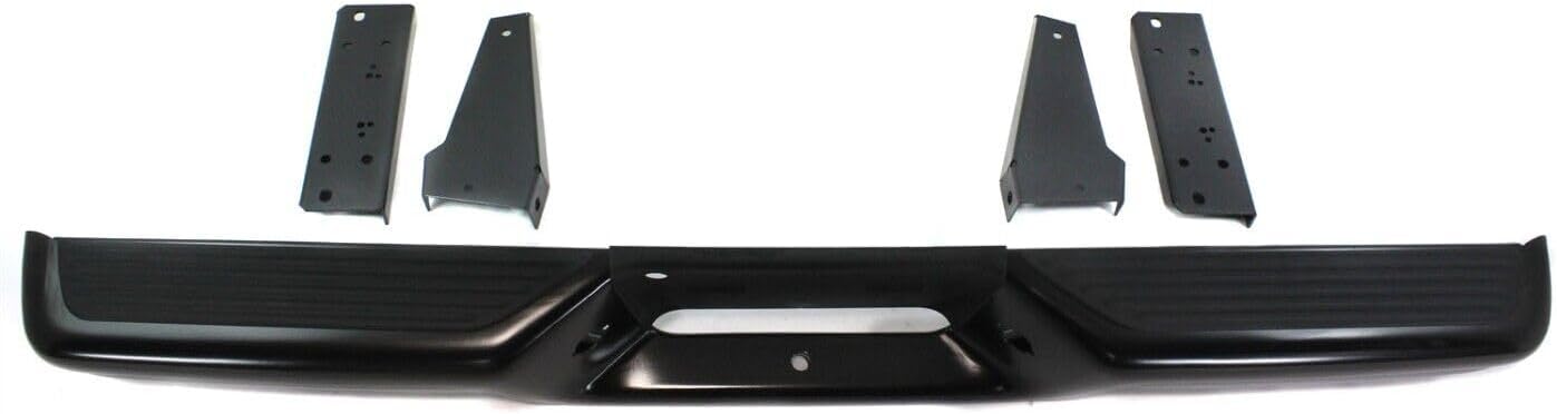 Step Bumper Face Bar With Pad & Mounting Bracket Direct Replacement Compatible With 1997-2004 Dodge Dakota CH1103104