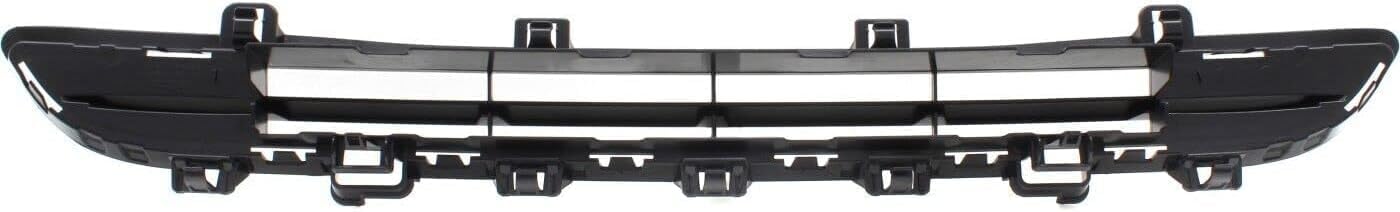 Front Bumper Center Upper + Lower Grille Textured Plastic Direct Replacement Compatible With 2015-2017 BMW X3 BM1036163 BM1036161 51117338476 51117338493