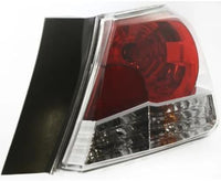 Set Of 2 Tail Light Assembly Plastic Left Driver & Right Passenger Side Direct Replacement Compatible With 2008-2012 Honda Accord HO2801172 HO2800172 33500TA0A01 33550TA0A01